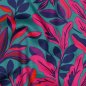 Preview: Baumwoll Satin - Lush Leaves - petrol - Nerida Hansen