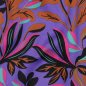 Preview: Baumwoll Satin - Lush Leaves - purple - Nerida Hansen