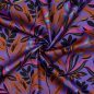 Preview: Baumwoll Satin - Lush Leaves - purple - Nerida Hansen