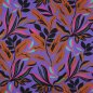 Preview: Baumwoll Satin - Lush Leaves - purple - Nerida Hansen