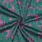 Preview: Baumwoll Satin - Magnolia - dark green - Nerida Hansen