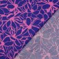 Preview: Baumwoll Satin - Magnolia - royal blue - Nerida Hansen