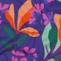 Preview: Viskose Stretch - Spring Garden - royal blue/apricot - Nerida Hansen