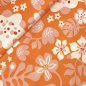 Preview: Bio Baumwoll Satin - Fiori - Col. 01 orange - Al Lago - Hamburger Liebe - Albstoffe