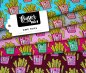 Preview: Bio Jersey - OMG Fries - Col. 03 - rosa - Classic No. 1 - Hamburger Liebe - Albstoffe