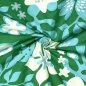 Preview: Bio Baumwoll Satin - Fiori - Col. 02 green - Al Lago - Hamburger Liebe - Albstoffe