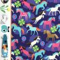 Preview: Bio Jersey - Life is a pony farm - Col. 02 - blau - Classic No. 1 - Hamburger Liebe - Albstoffe