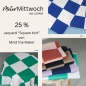 Preview: Bio Jacquard - Square Knit - cobalt blue/creamy white - Mind the Maker