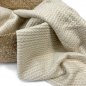 Preview: Viskose Strick - Angora Touch Jacquard - sand meliert