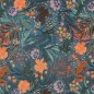 Preview: Baumwollwebware - Flowers and Frogs - jeans