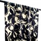 Preview: Baumwoll Satin - Noori Flowers - black