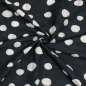 Preview: Baumwoll Seersucker - Dots - black