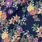 Preview: Viskose - Blumenbouquet - navy