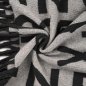 Preview: Cape mit Fransen - Letters - grey/black