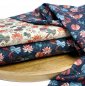 Preview: Baumwollwebware - Fan Flowers - navy