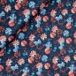 Preview: Baumwollwebware - Fan Flowers - navy