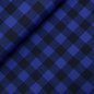 Preview: Baumwoll Flanell - Aki Check - royal/black