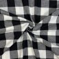 Preview: Baumwoll Flanell - Aki Check - black/white