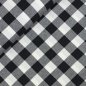 Preview: Baumwoll Flanell - Aki Check - black/white