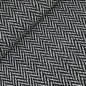 Preview: Mantelstrick - Herringbone - black/ecru