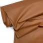 Preview: RESTSTÜCK 50cm !!! - Hosenstoff Kunstleder Stretch - Bianca foil - cognac