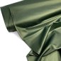 Preview: Hosenstoff Kunstleder Stretch - Bianca foil - metallic bottle green