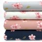 Preview: RESTSTÜCK 1,10m !!! - Modal Jersey - Cherry Blossom - light grey