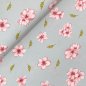 Preview: RESTSTÜCK 1,10m !!! - Modal Jersey - Cherry Blossom - light grey