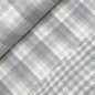 Preview: Musselin - Checks - Double Sided - grey