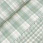 Preview: RESTSTÜCK 90cm !!! - Musselin - Checks - Double Sided - mint