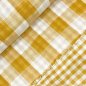 Preview: Musselin - Checks - Double Sided - ochre