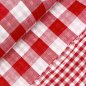 Preview: Musselin - Checks - Double Sided - red