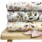 Preview: B-WARE !!! - RESTSTÜCK 1,80m !!! - Musselin - Embroidery Flowers - camel beige