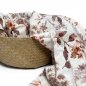 Preview: Musselin - Embroidery Flowers - tobacco