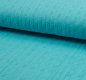 Preview: Musselin - Lochstickerei - turquoise