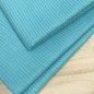 Preview: Musselin - Lurex Streifen - turquoise