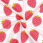 Preview: Musselin - Strawberries - off white