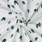 Preview: RESTSTÜCK 1,00m !!! - Jersey - Nature Butterflies - dusty green