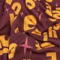 Preview: RESTSTÜCK 1,10m !!! - Bio Jacquard - On - Col. 04 - bordeaux/curry - Shine - Hamburger Liebe - Albstoffe - Kopie