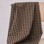 Preview: Bio Baumwoll Oxford - Gingham - black/camel - Mind the Maker