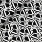 Preview: Punta di Roma - Honeycomb - black/white