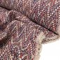 Preview: Struktur Jacquard Mantelstoff - Kenzie - blau/rot