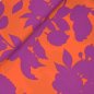 Preview: RESTSTÜCK 50cm !!! - Viskose - Kalea Flower - violet/orange