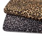 Preview: RESTSTÜCK 70cm !!! - Viskose - Leopard - grau schwarz