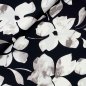 Preview: Viskose Twill - Flower Cynthia - grau/schwarz