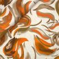 Preview: Viskosejersey - Nature Shapes - orange