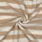 Preview: Woll Strick - Ringel - beige/natur