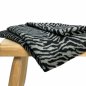 Preview: RESTSTÜCK 1,60m !!! - Mantelstoff - Zebra - grau