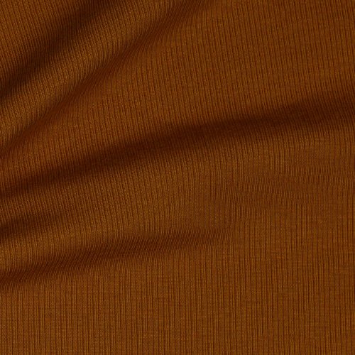 Rib Jersey - uni - cognac