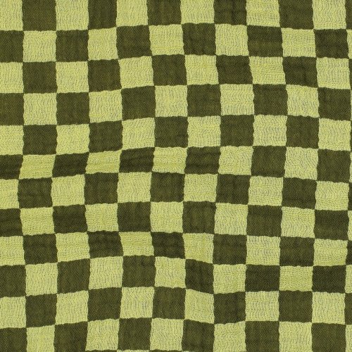 Musselin - Checks - green